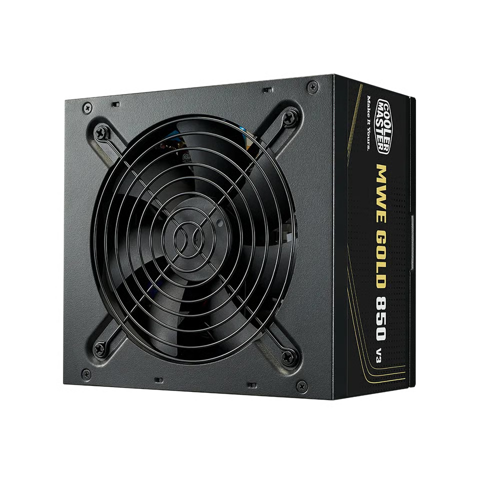 Cooler Master MWE Gold V3 ATX 3.1 Non-Modular 850W 80Plus Gold 金牌 火牛 (5年保) - Black 黑色
