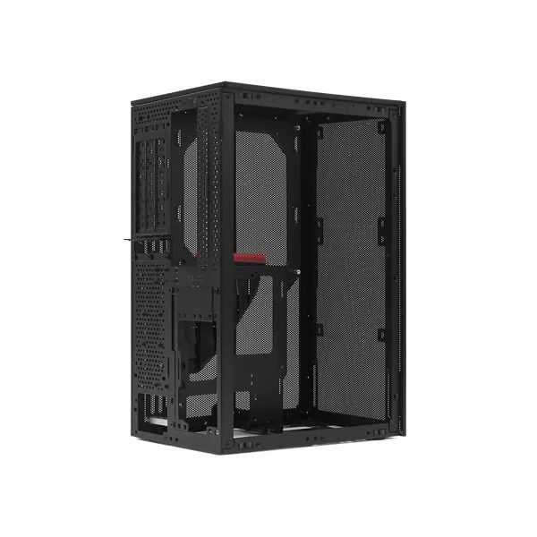 SSUPD Meshroom S V2 Full Mesh Mini-ITX 機箱 (w/ PCIe 5.0 Riser Cable) - Black 黑色