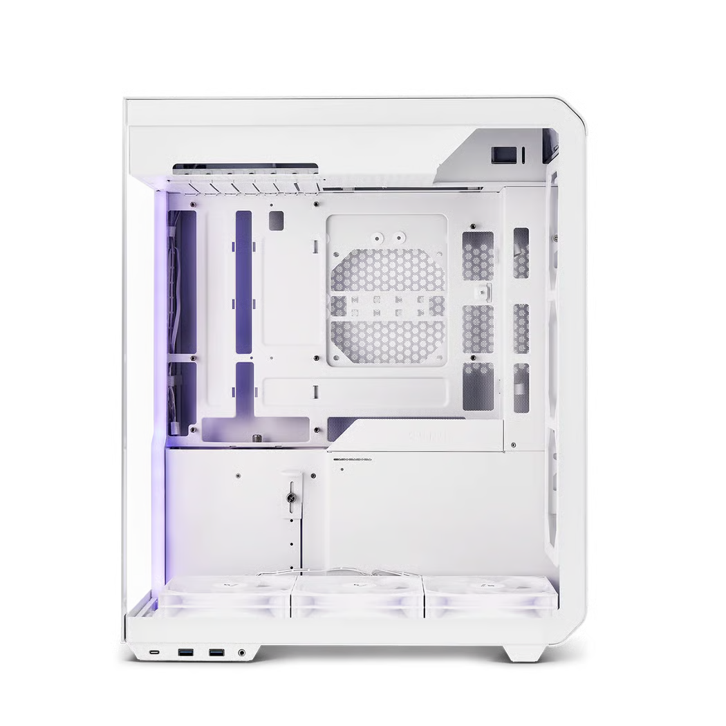 SSUPD XHUTTLE ATX 機箱 - White 白色 【底部預裝3把ARGB反吹風扇】