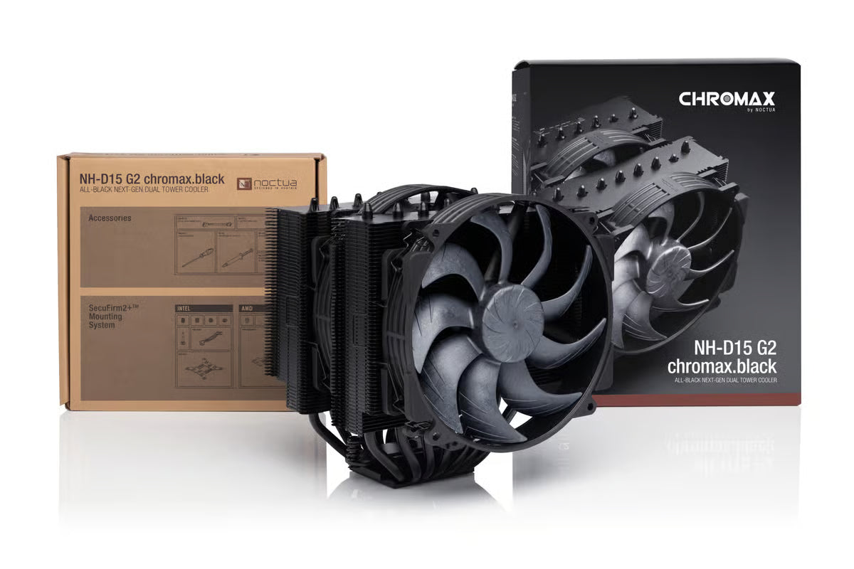 Noctua 貓頭鷹 NH-D15 G2 chromax.black 雙塔風冷散熱器