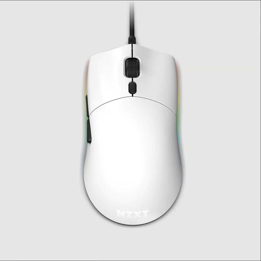 NZXT Lift - 輕量雙撇子電競遊戲滑鼠(白色)