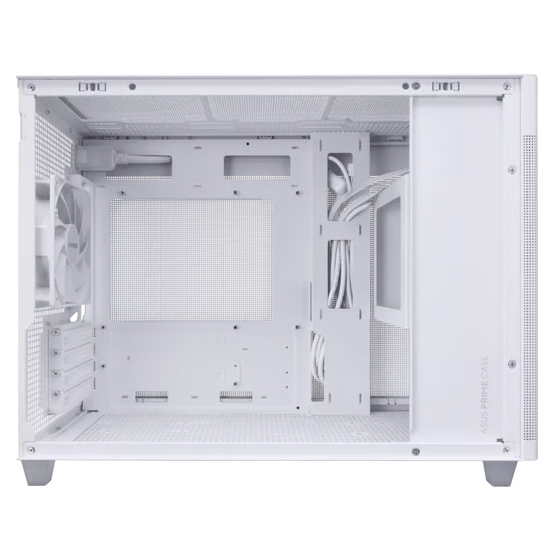 ASUS 華碩 Prime AP201 Tempered Glass Micro-ATX 機箱 - White 白色 【預裝1把PWM風扇】