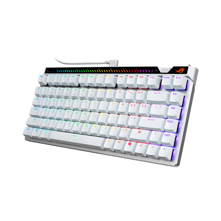 ASUS 華碩 ROG Falchion Ace 75 HE 機械電競鍵盤 〔HFX V2X 磁軸 英文 白色〕