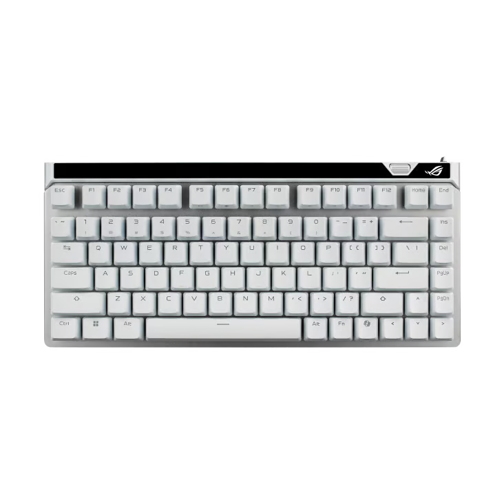 ASUS 華碩 ROG Falchion Ace 75 HE 機械電競鍵盤 〔HFX V2X 磁軸 英文 白色〕