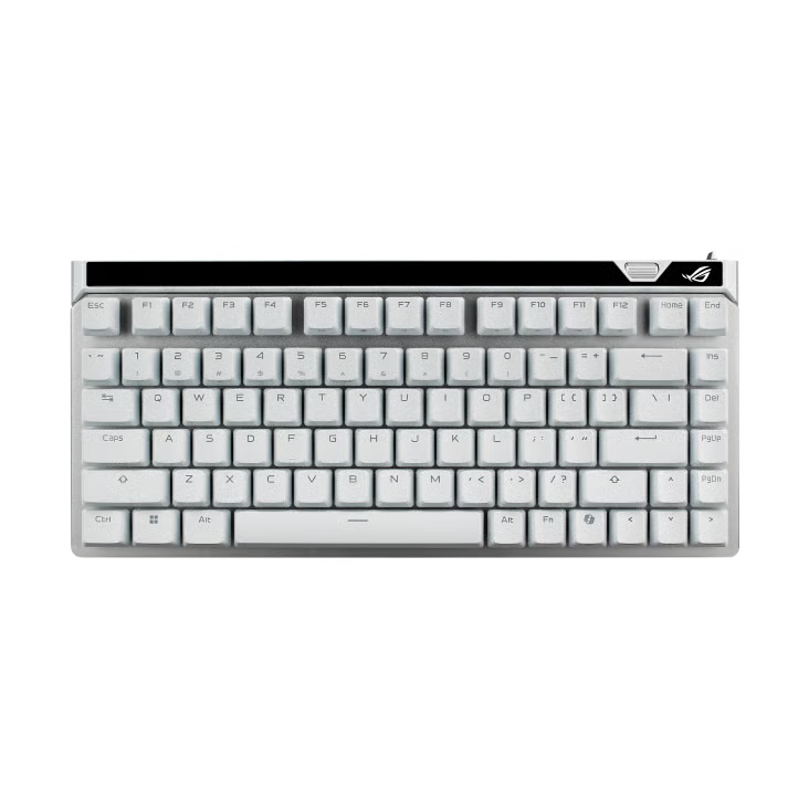 ASUS 華碩 ROG Falchion Ace 75 HE 機械電競鍵盤 〔HFX V2 磁軸/ 英文/ 白色〕