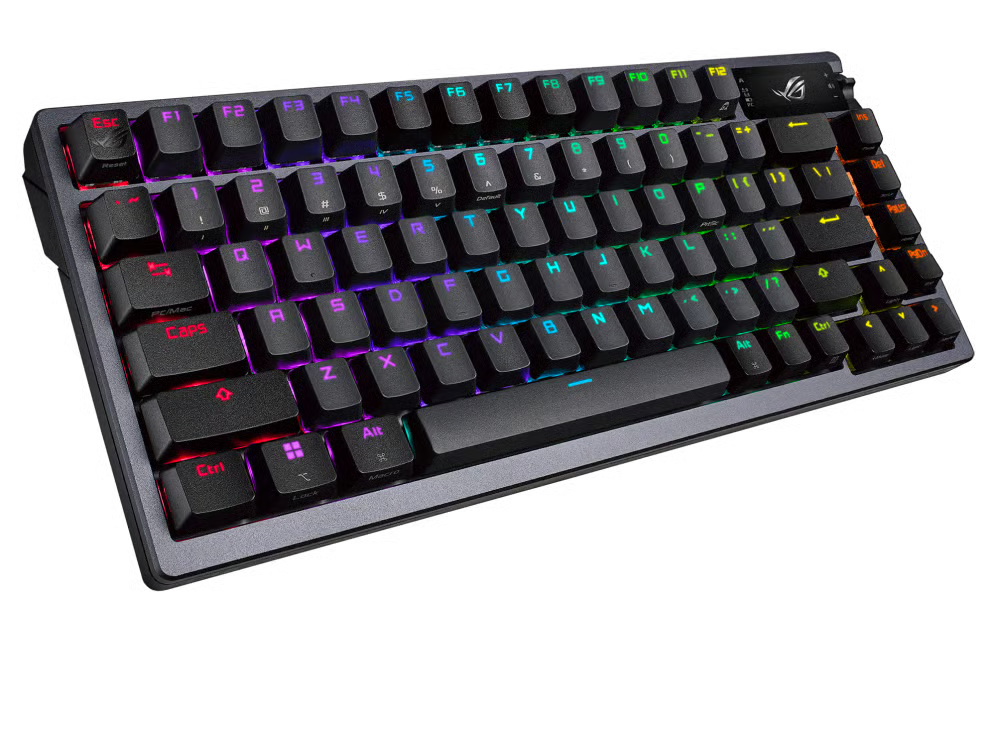 ASUS 華碩 ROG Azoth NX 75%無線自組電競機械鍵盤 (Snow軸) - Black 黑色