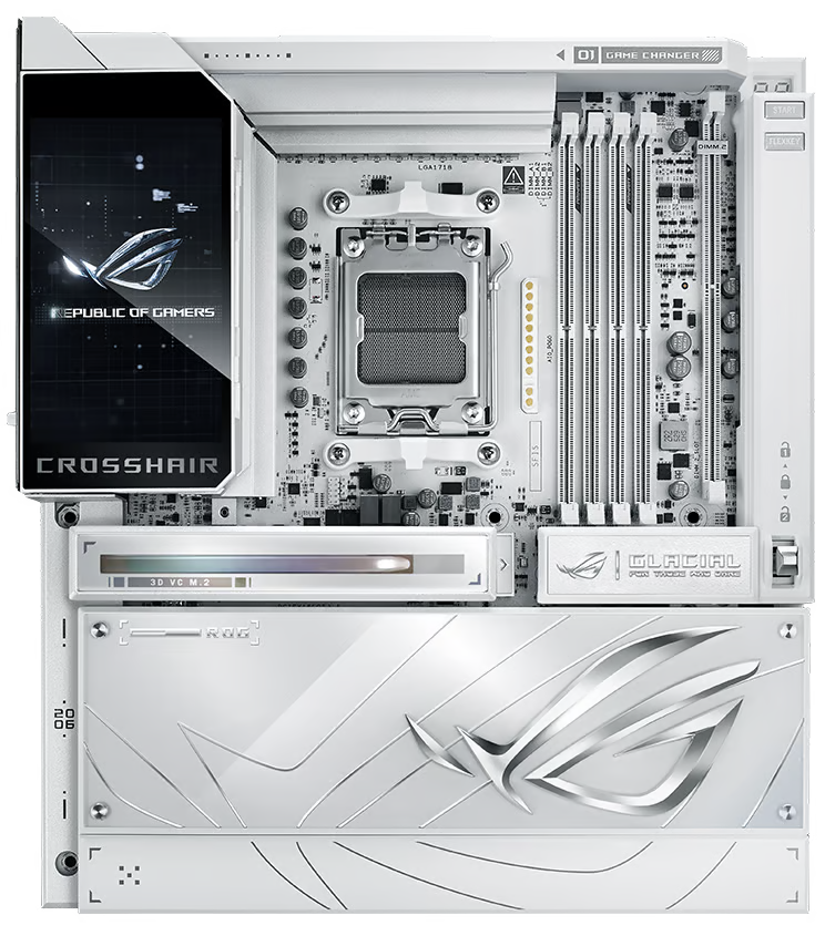 ASUS 華碩 ROG CROSSHAIR X870E GLACIAL E-ATX 主機板 (DDR5) - 3年保養