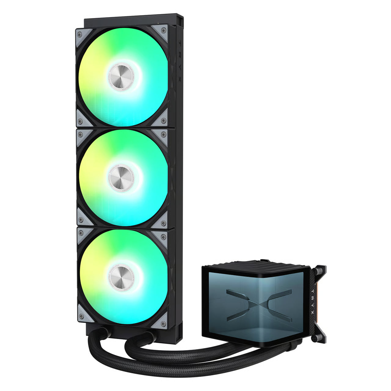 TRYX PANORAMA ARGB UPGRADE 360mm 水冷散熱器 - Black 黑色 - 6年保養 (螢幕組件2年)