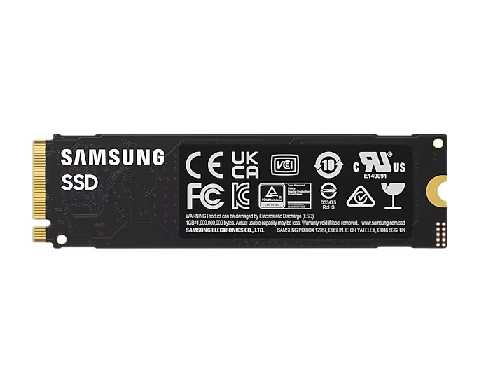 Samsung 三星 990 EVO Plus 1TB PCIe 4.0 x4 / PCIe 5.0 x2 NVMe 2.0 M.2 2280 SSD (MZ-V9S1T0BW)
