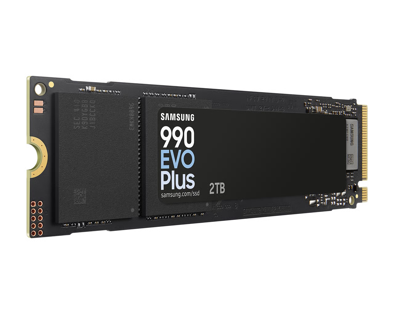 Samsung 三星 990 EVO Plus 2TB PCIe 4.0 x4 / PCIe 5.0 x2 NVMe 2.0 M.2 2280 SSD (MZ-V9S2T0BW)