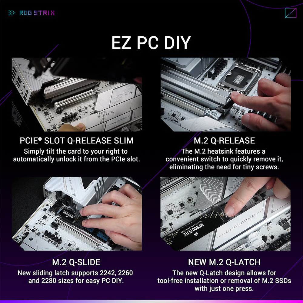 ASUS 華碩 ROG STRIX Z890-A GAMING WIFI ATX 白色主機板 (DDR5)