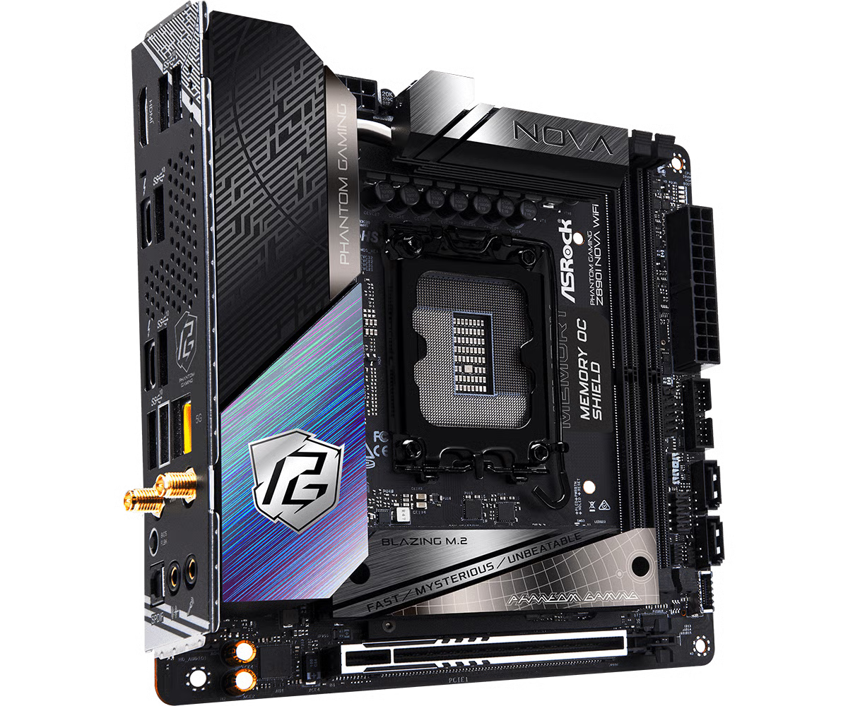 ASRock 華擎 PHANTOM GAMING Z890I Nova WIFI ITX 主機板 (DDR5)