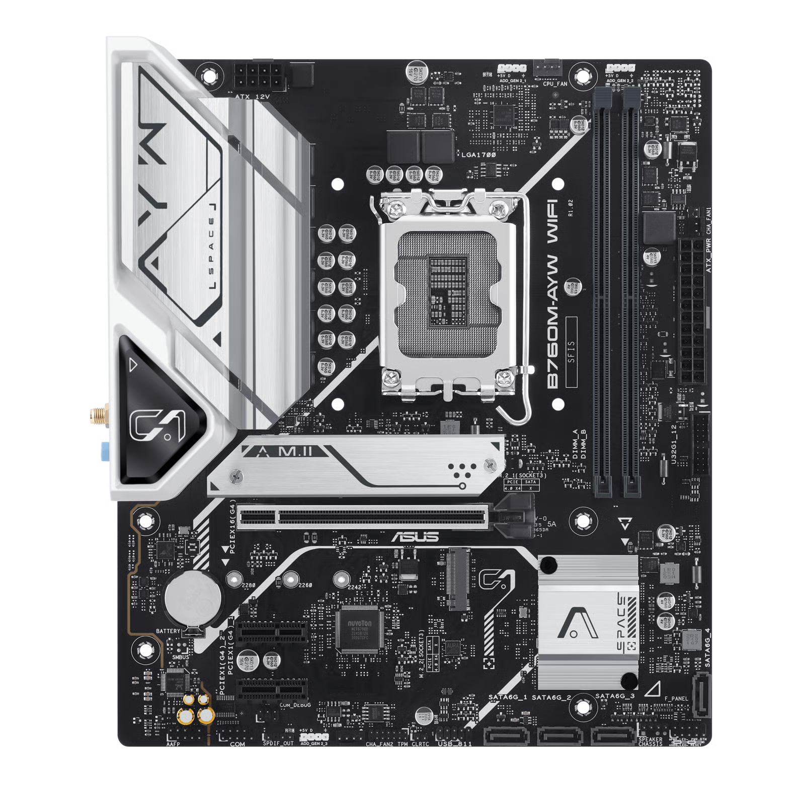 ASUS 華碩 B760M-AYW WIFI Micro-ATX 主機板 (DDR5)