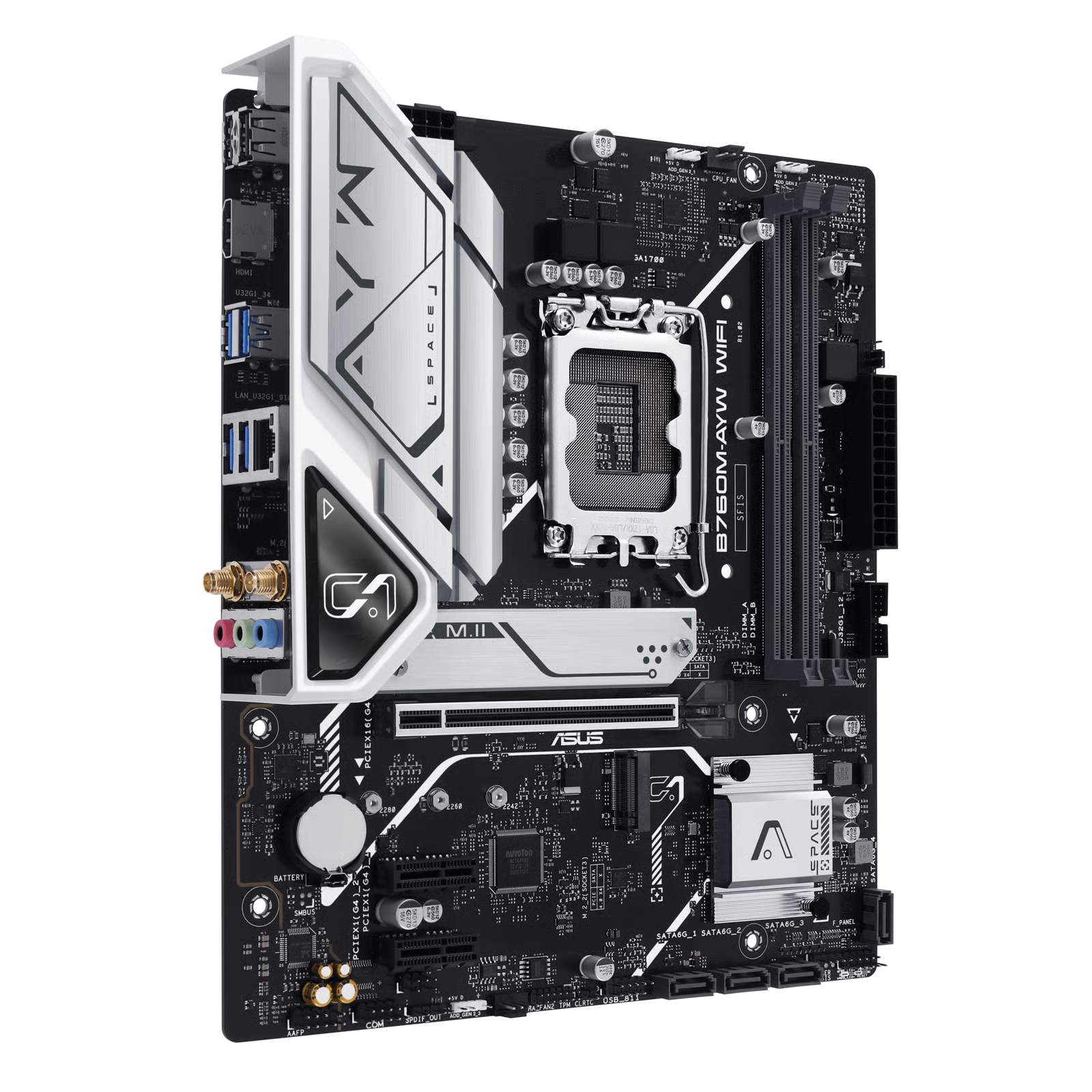 ASUS 華碩 B760M-AYW WIFI Micro-ATX 主機板 (DDR5)