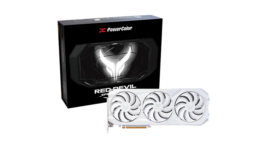 PowerColor Red Devil Spectral White AMD Radeon RX 9070 XT 16GB 顯示卡