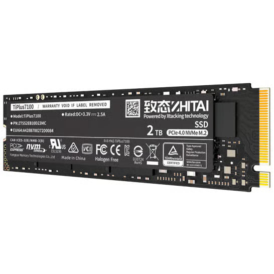 ZHITAI 致態 TiPlus7100 2TB M.2 NVMe PCIe 4.0 x4 SSD