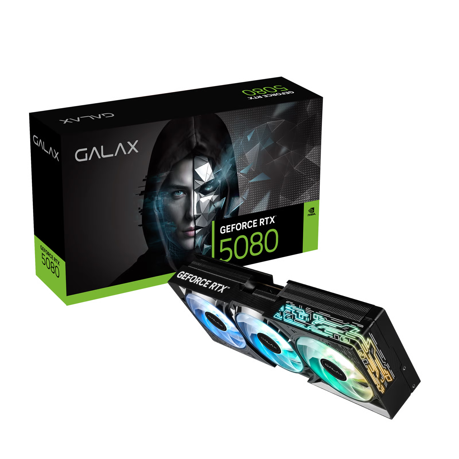 Galax GeForce RTX 5080 1-Click OC Black 16G 顯示卡