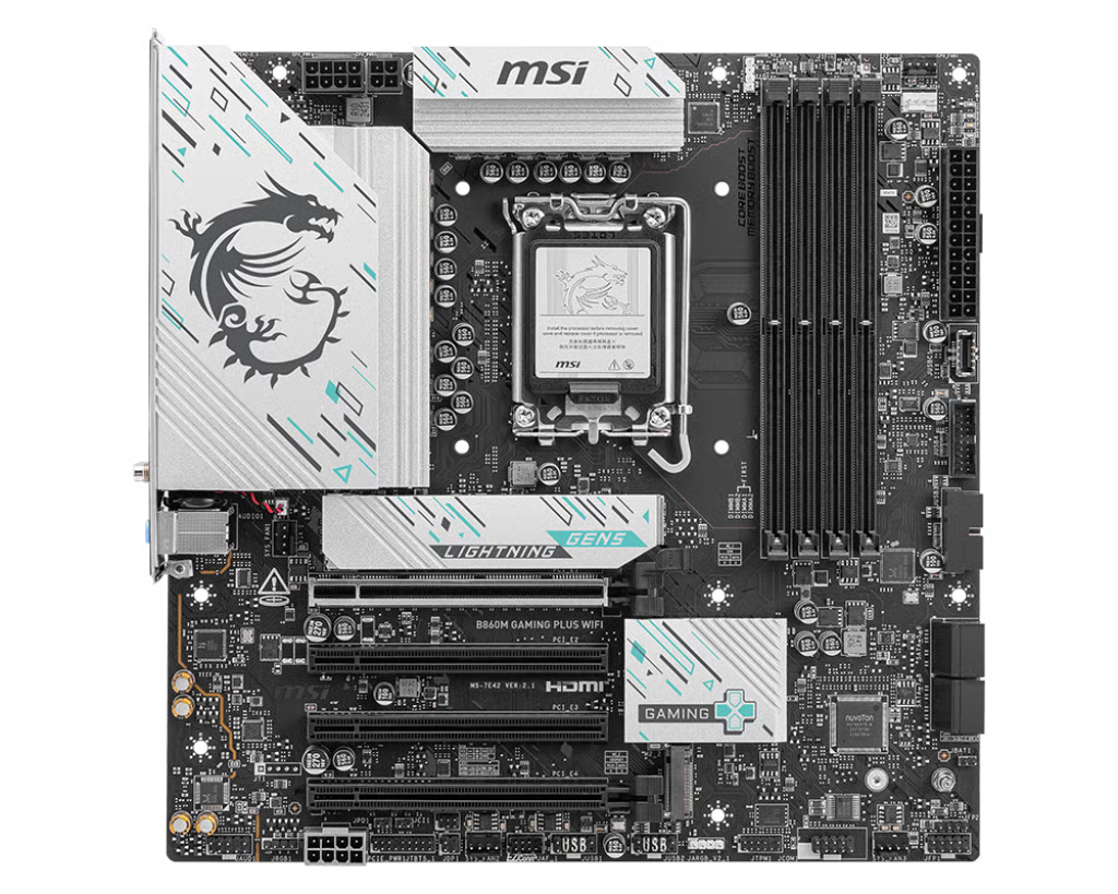 MSI 微星 B860M GAMING PLUS WIFI Micro-ATX 主機板 (DDR5)