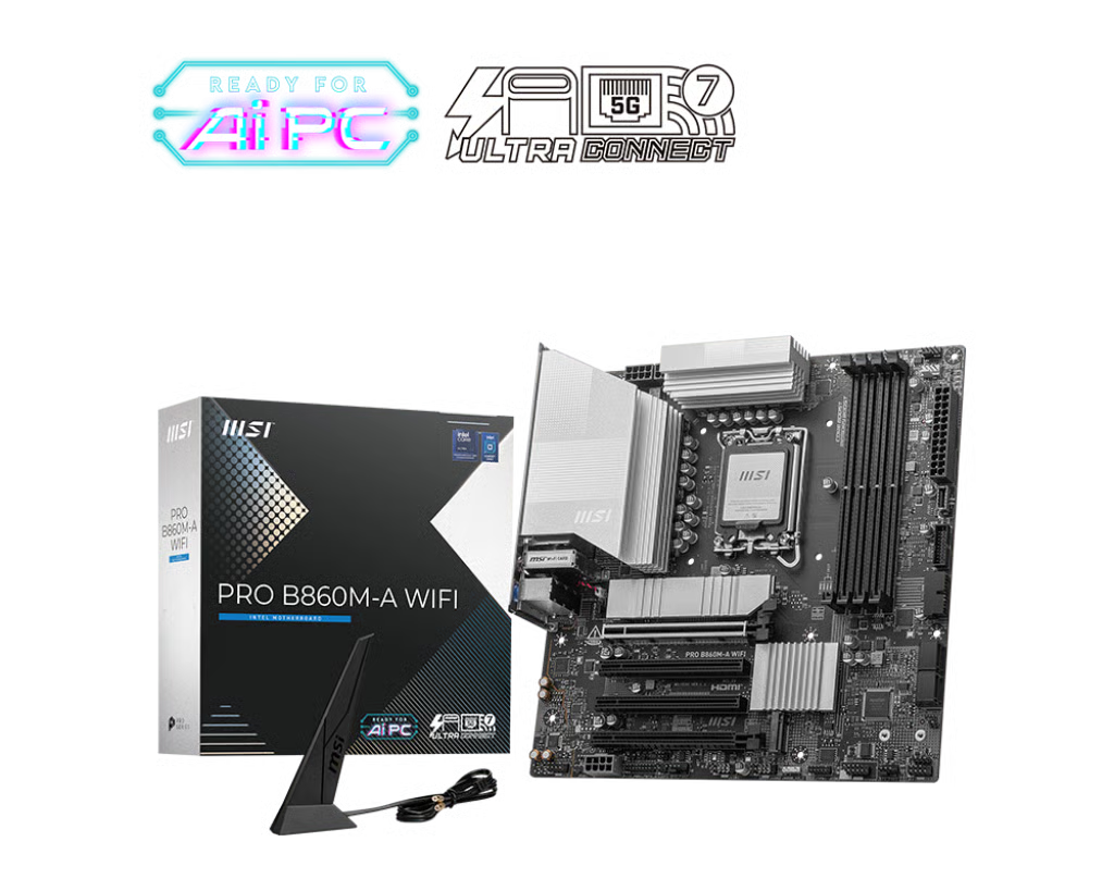 MSI 微星 PRO B860M-A WIFI Micro-ATX 主機板 (DDR5)