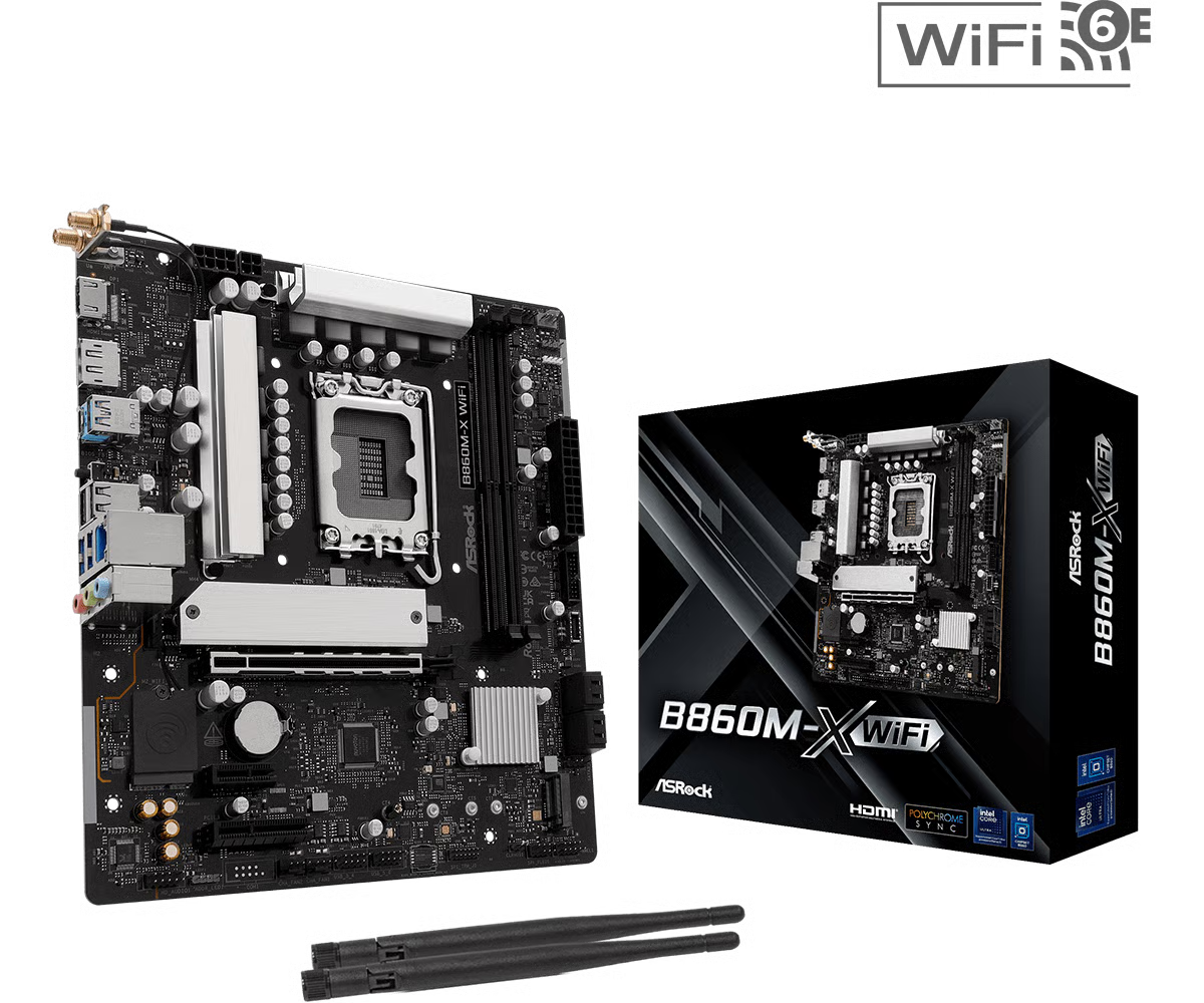 ASRock 華擎 B860M-X WiFi Micro-ATX 主機板