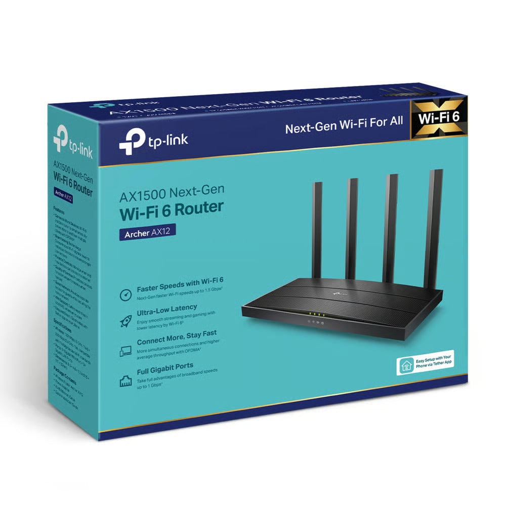 TP-Link Archer AX12 AX1500 Wi-Fi 6 路由器