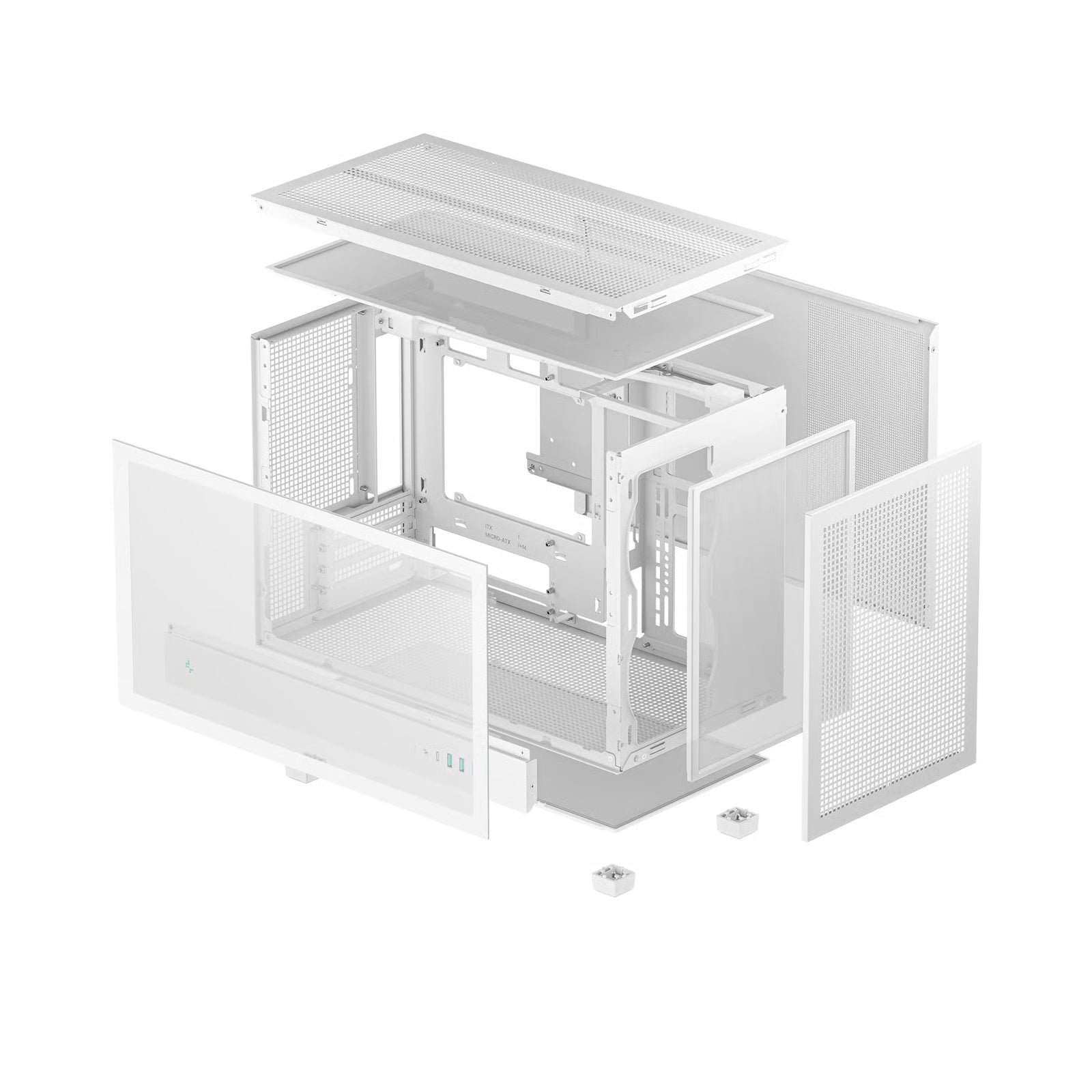 【支援MATX背插底板】 DEEPCOOL CH260 Micro-ATX 機箱 - White 白色