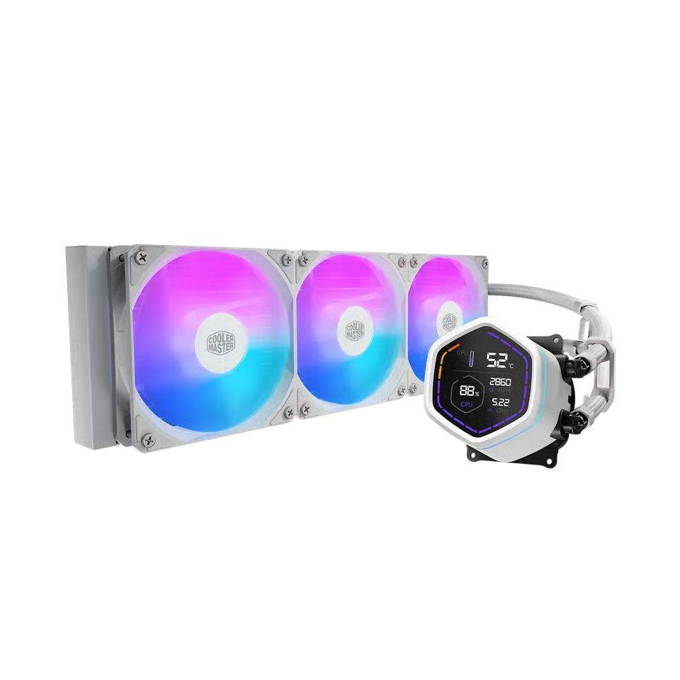Cooler Master MasterLiquid Core Nex Digital 360mm 水冷散熱器 - White 白色
