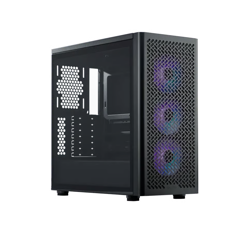 【支援背插底板】 Cooler Master Elite 502 ATX 機箱 - Black 黑色 【預裝4把ARGB風扇】