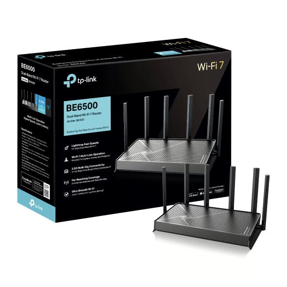TP-Link Archer BE400 BE6500 雙頻 WiFi 7 路由器 - 3年保養