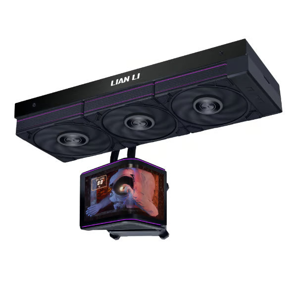 LIAN LI 聯力 Hydroshift II OLED CURVED 360P28 360mm 水冷散熱器 - Black 黑色 - 6年保養 (螢幕組件3年)
