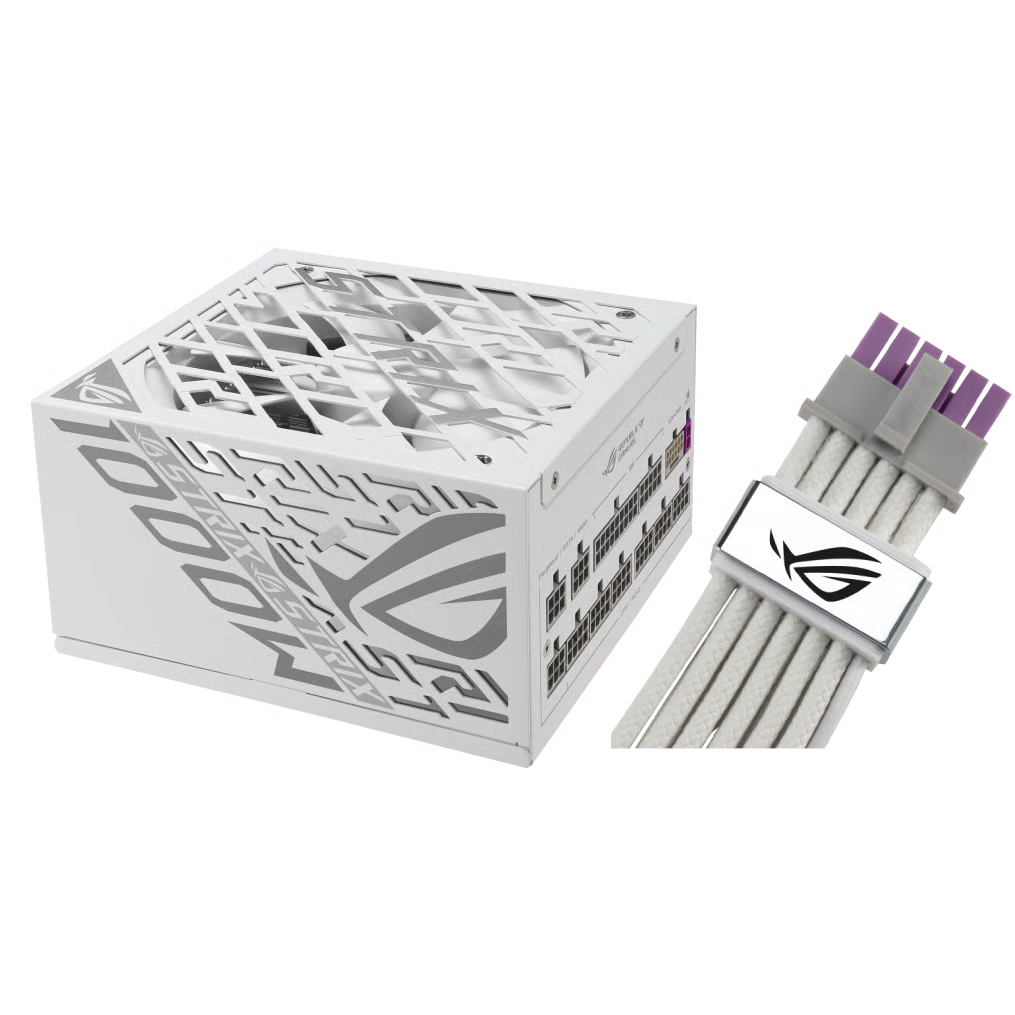 ASUS 華碩 ROG STRIX 1000W Platinum White Edition ROG Equalizer 80Plus Platinum 鉑金牌 全模組 火牛 - White 白色 - 10年保養