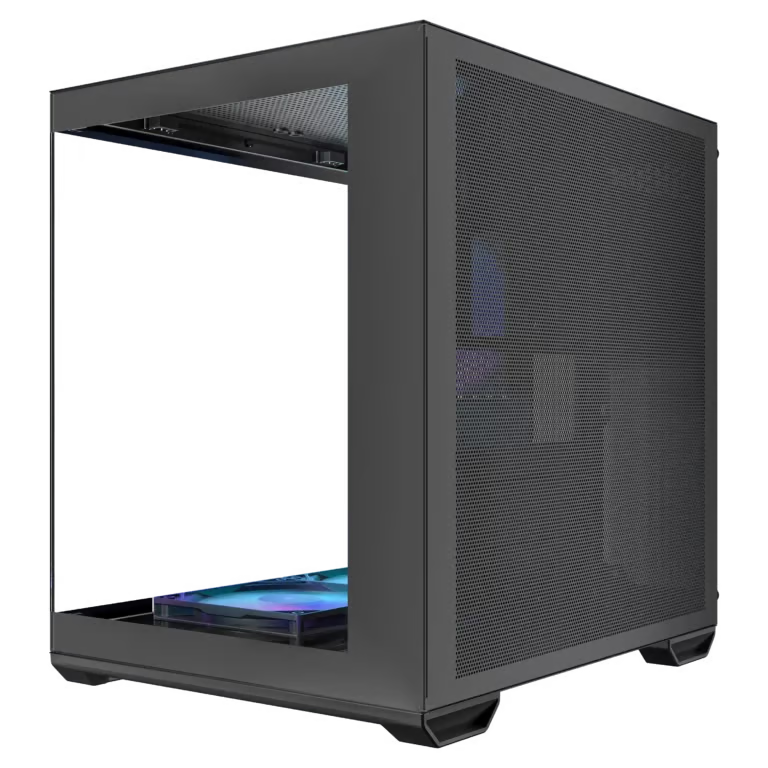 Okinos Mirage 4 Micro-ATX 機箱 - Black 黑色 【預裝3把ARGB風扇】