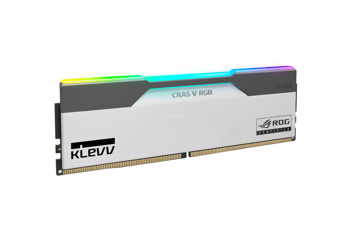 Klevv 科賦 CRAS V RGB ROG CERTIFIED DDR5 32GB (16GB x 2) 6200MHz CL32 (KD5AGUA80-62B320P) - Limited Lifetime保養