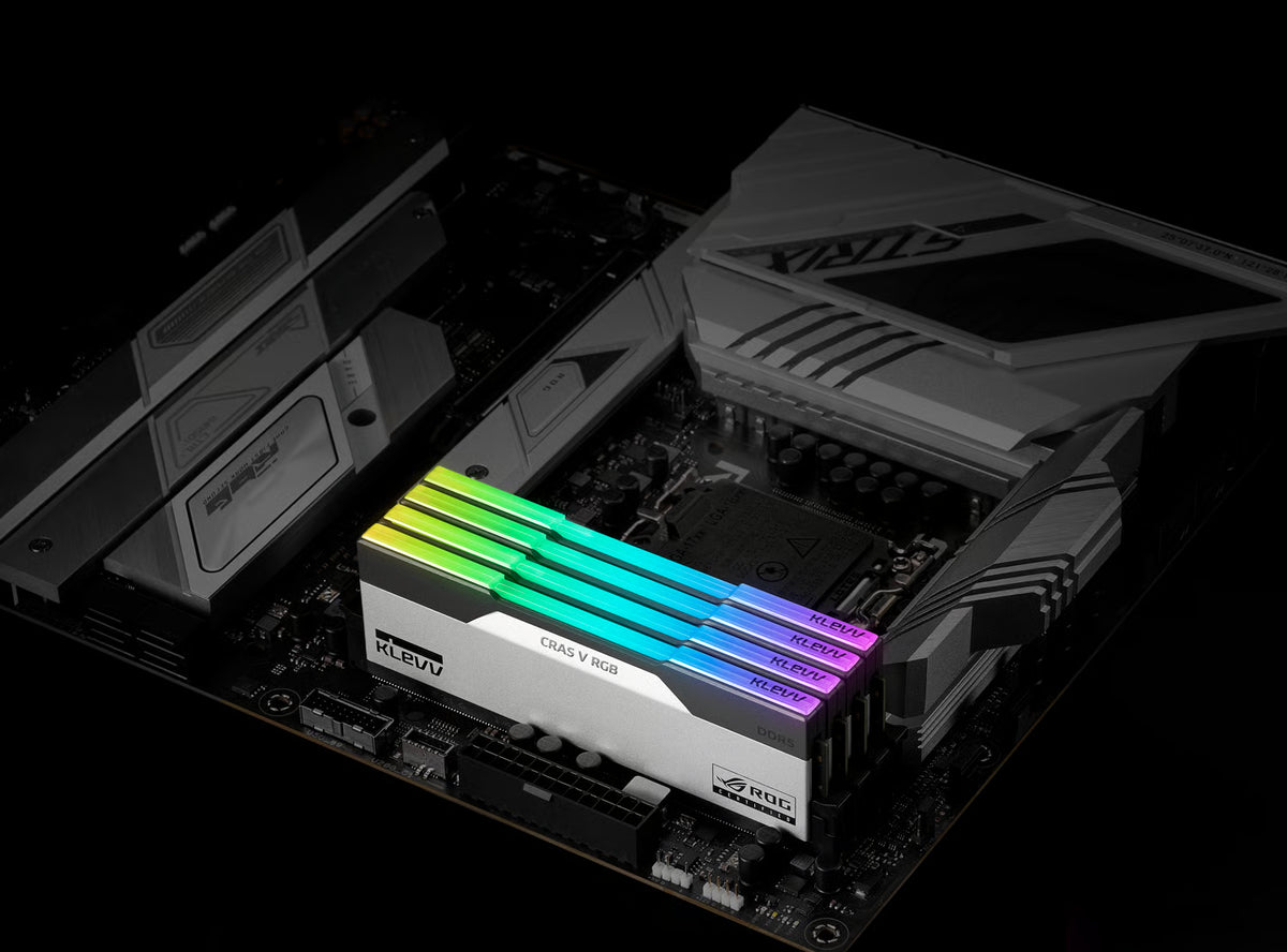 Klevv 科賦 CRAS V RGB ROG CERTIFIED DDR5 32GB (16GB x 2) 6200MHz CL32 (KD5AGUA80-62B320P) - Limited Lifetime保養