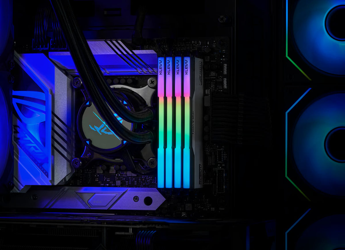 Klevv 科賦 CRAS V RGB ROG CERTIFIED DDR5 32GB (16GB x 2) 6200MHz CL32 (KD5AGUA80-62B320P) - Limited Lifetime保養