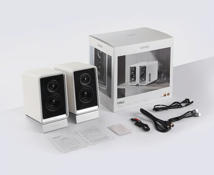 Edifier QR65 電腦音箱- White 白色 支援藍芽 書架式喇叭 - 1年保養