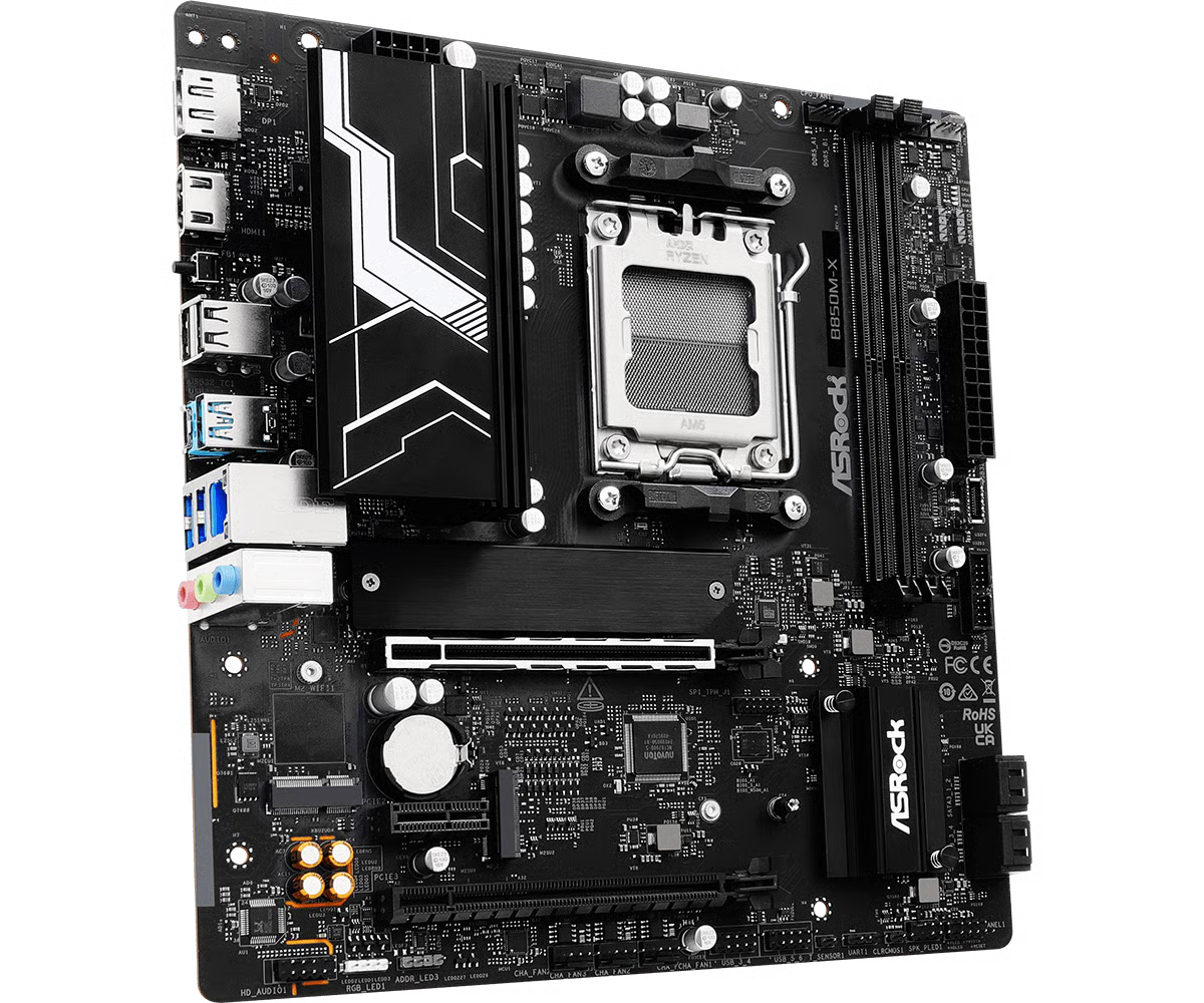 ASRock 華擎 B850M-X Micro-ATX 主機板 (DDR5)