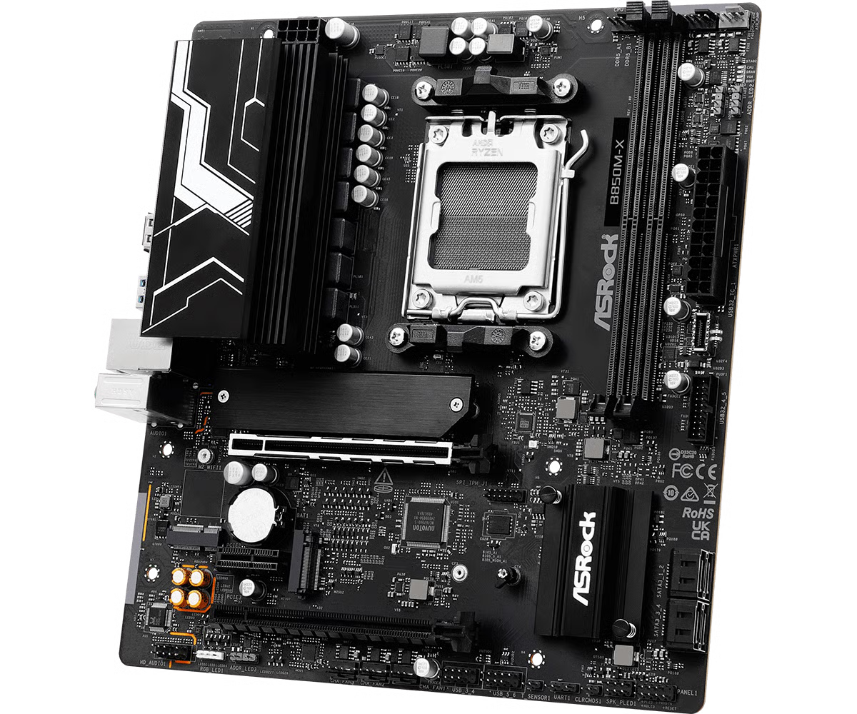ASRock 華擎 B850M-X Micro-ATX 主機板 (DDR5)