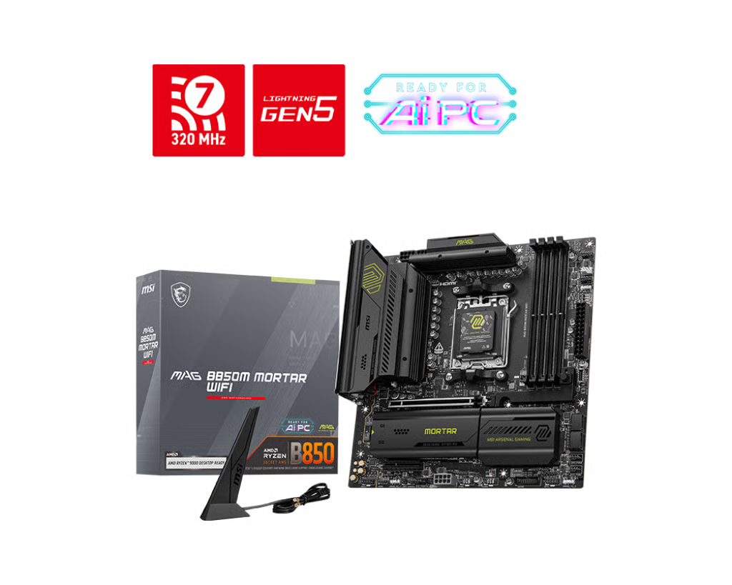 MSI 微星 MAG B850M MORTAR WIFI Micro-ATX 主機板 (DDR5)