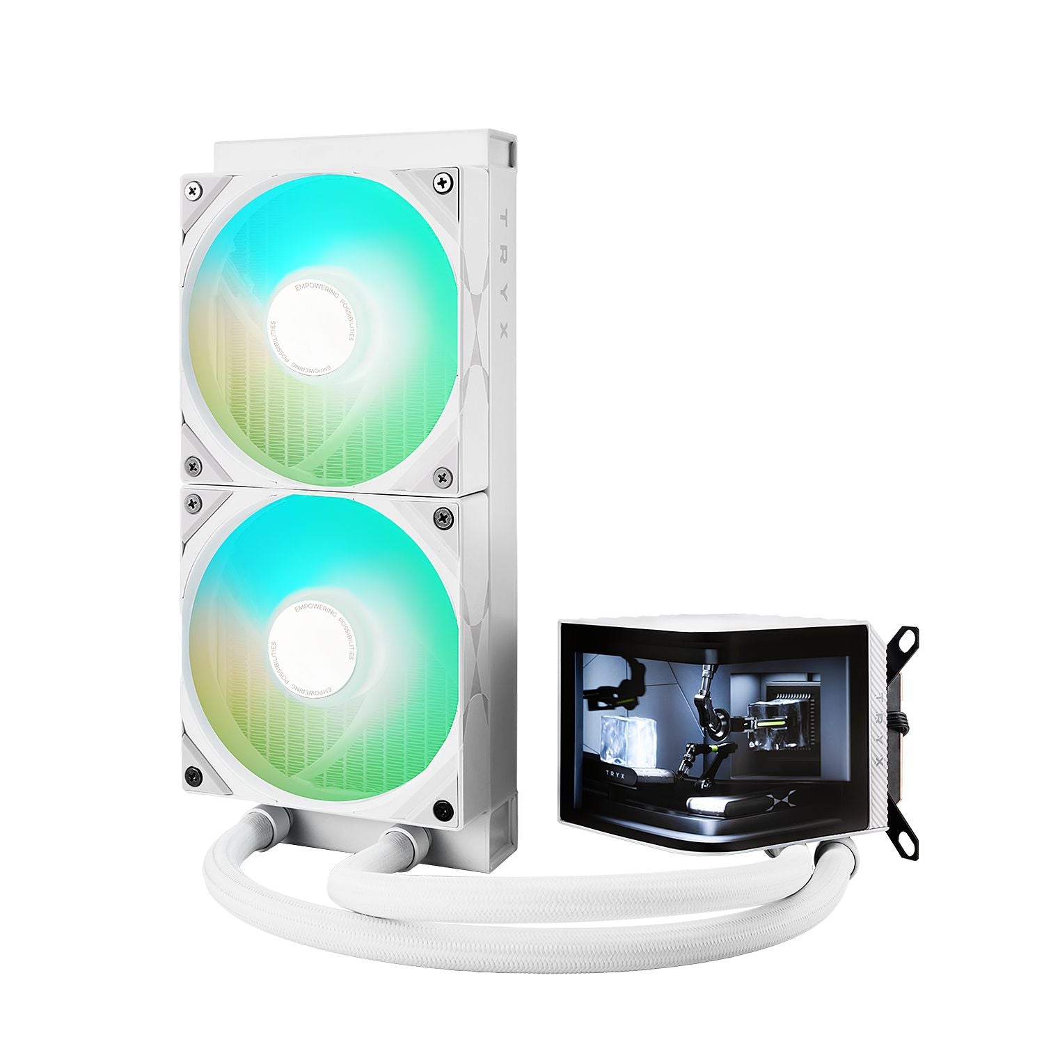 TRYX PANORAMA ARGB 240mm 水冷散熱器 - White 白色
