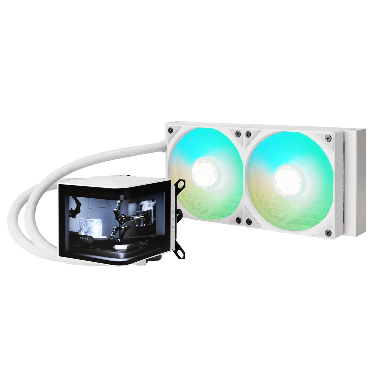 TRYX PANORAMA ARGB 240mm 水冷散熱器 - White 白色