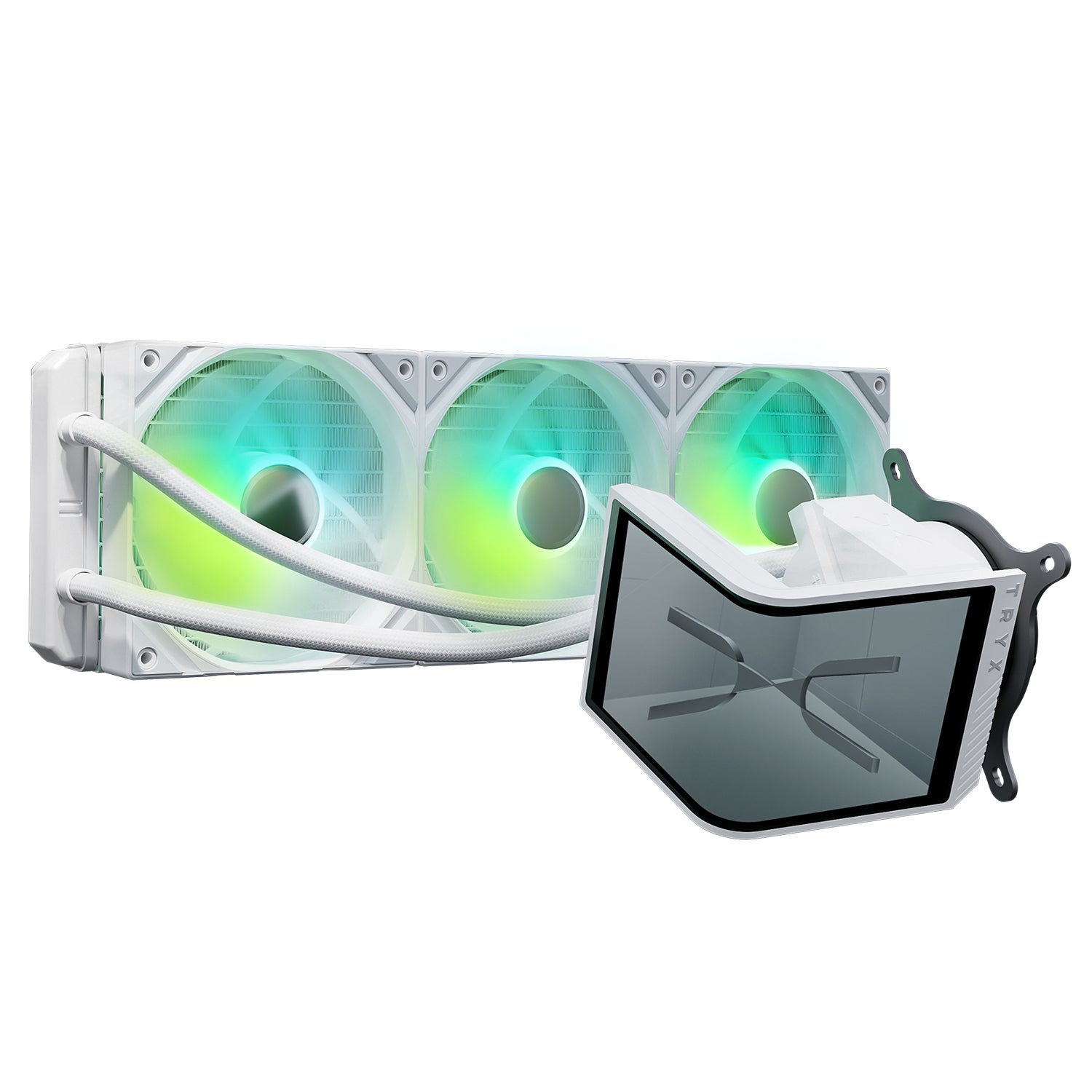 TRYX PANORAMA SE ARGB 360mm 水冷散熱器 - White 白色