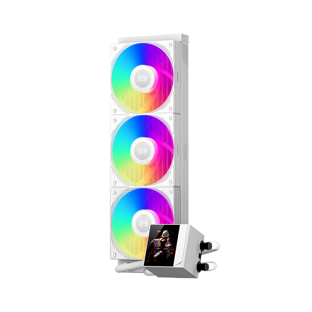 PCCOOLER DC360 Pro ARGB Display 360mm 水冷散熱器 - White 白色