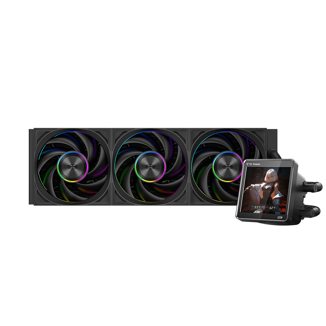 PCCOOLER DT360 ARGB Display 360mm 水冷散熱器 - Black 黑色