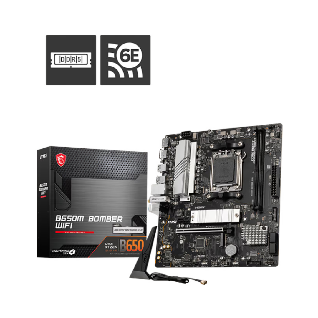 MSI 微星 B650M BOMBER WIFI Micro-ATX 主機板 (DDR5)