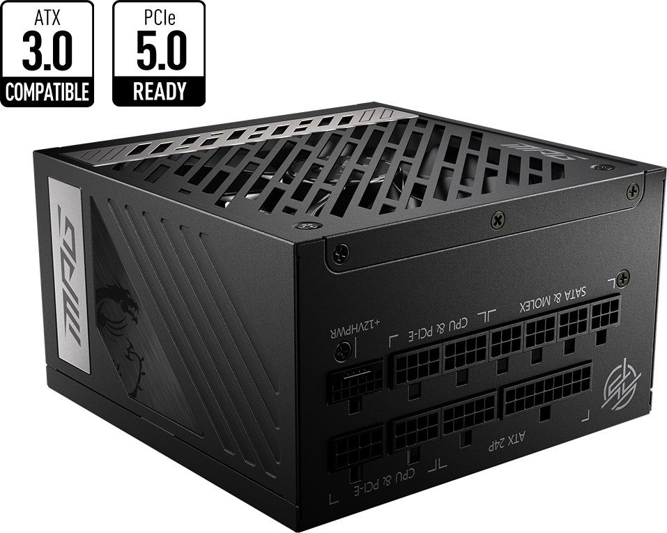 MSI MPG A1000G 80Plus Gold 1000W Fully Modular PSU (PCIe5.0)