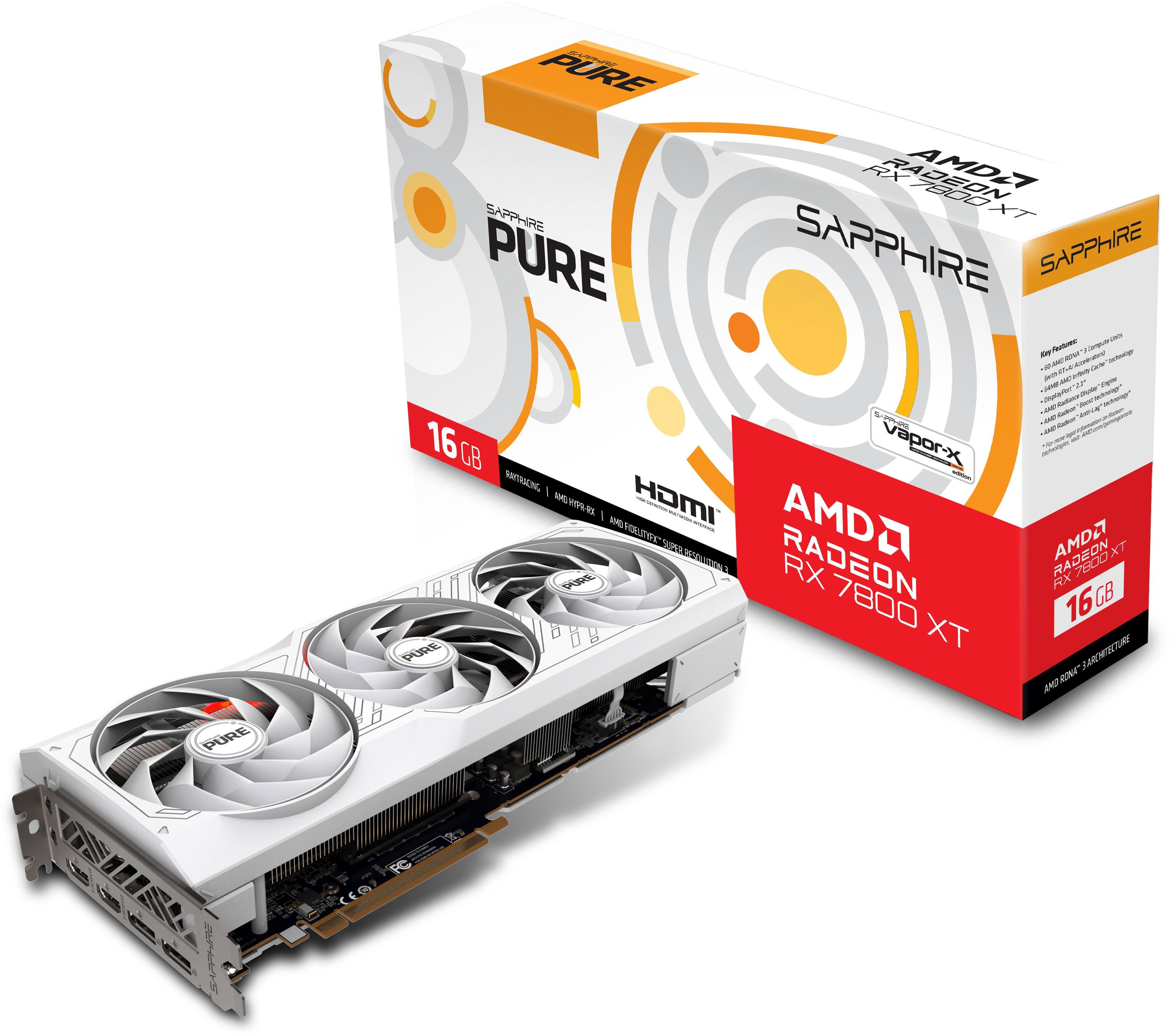 Sapphire PURE AMD Radeon™ RX 7800 XT 16GB OC GDDR6