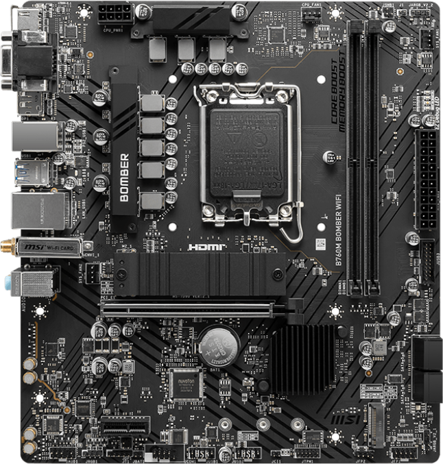 MSI B760M BOMBER WIFI MATX (DDR5)
