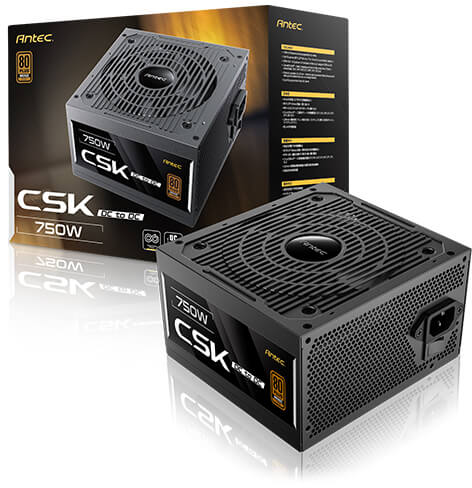 Antec Cuprum Strike CSK750 DC 750W 80Plus Bronze PSU - Black