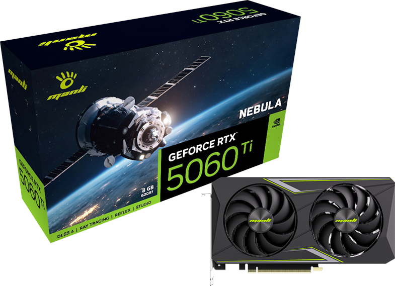 Manli Nebula GeForce RTX 5060 Ti 8GB GDDR7
